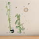 Superdant 2 feuilles/ensemble toise arbre singe dessin animé croissance toise animal thème sticker mural pvc mesure de la hauteur règle 40 à 140 cm mesure de hauteur pour pépinière chambre salon DIY-WH0232-029-4