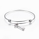 304 Stainless Steel Charm Bangles BJEW-F357-02P-2