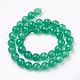 Chapelets de perles en jade de malaisie naturelle X-G-K288-8mm-19-2