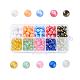 10 Colors Spray Painted Glass Beads DGLA-JP0001-03-1