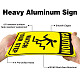 Предупреждающий знак из алюминия DIY-WH0220-016-4