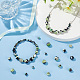 Arricraft 60 pièces 3 styles ensembles de perles d'agate craquelées de feu teintes naturelles G-AR0005-16C-4