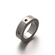304 anillo charms de acero inoxidable STAS-E100-02P-1
