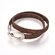 Imitation Leather Wrap Bracelets BJEW-G620-F05-1