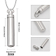 Chgcraft 3pcs 304 pendentifs de bouteille de parfum en acier inoxydable STAS-CA0002-08-2