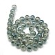 Electroplate Glass Beads Strands X-EGLA-J001-8mm-C07-1