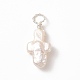 Colgantes de perlas keshi naturales envueltos en alambre de cobre PALLOY-JF01995-01-2