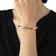 Placage ionique rectangle (ip) 304 bracelets en acier inoxydable BJEW-K238-13G-4