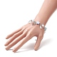 Charm-Armband aus Legierung mit Herz und Stern und Perlen aus ABS-Kunststoff für Damen BJEW-JB09309-3
