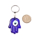 Handmade Lampwork Blue Evil Eye Keychain Key Ring KEYC-JKC00385-3