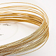 BENECREAT 20 Gauge/0.8mm Engraved Twist Gold Wire Textured Copper Wire for Ring Making CWIR-WH0004-01G-01-4