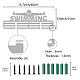 Creatcabin Porte-médailles de natation pour nageur et médailles de sport ODIS-WH0023-060-2