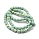 Brins de perles de verre imitation jade givré GLAA-P058-08A-02-2