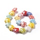 Handmade Porcelain Beads Strands PORC-M539-02-3