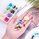 PandaHall Elite about 160pcs 16 Colors Rose Flowers Beads Buttons Flat Base Resin Flower Jewelry Beads Embellishments Flower Flatback Cabochons for DIY Crafts CRES-PH0023-25-4