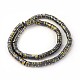 Electroplated Non-magnetic Synthetic Hematite Beads Strands G-P408-Q-8x2-2