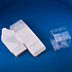 透明なプラスチックポリ塩化ビニール箱のギフト包装  防水折りたたみボックス  正方形  透明  21.4x14x0.1cm  箱：7x7x7センチメートル CON-WH0060-02B-5