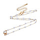 Chaînes de perles rondes en plastique ABS CHS-N003-16-5