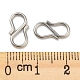 304 Stainless Steel S-Hook Clasps STAS-Z048-07P-3