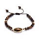 Natural Tiger Eye Braided Bead Bracelets BJEW-JB04210-03-1