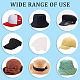 Ahandmaker 30 pezzo di protezione antisudore per cappello AJEW-WH0258-446-7