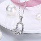 925 Sterling Silver Pendant Necklaces NJEW-BB30205-10