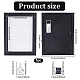 FINGERINSPIRE Pin Collection Display Frame Wood Black Box Frame Display Case with Felt Mat 8x6x1.3 inch Military Medal Display Frame Cabinet Brooch Collection Display Case for Photos Medals Awards FIND-WH0152-174A-2