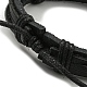Регулируемые браслеты из вощеного шнура из искусственной кожи BJEW-F468-13-4