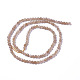 Natürliche sunstone Perlen Stränge G-F596-42-3mm-2