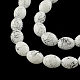 Chapelets de perles en verre drawbench peint GLAD-S080-8x11-74-1