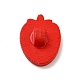 イチゴのボタン  ウッドボタン  クリムゾン  約22mm長  17 mm幅  厚さ3.8mm NNA0Z4J-2