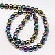 Electroplate Non-magnetic Synthetic Hematite Beads Strands G-J169A-2mm-05-2