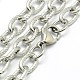 Fashionable 304 Stainless Steel Twisted Grain Cable Chain Necklaces STAS-A028-N077P-2