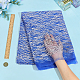 Tela de lentejuelas de poliéster&nbsp;DIY-WH0683-51B-3