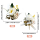 CRASPIRE 2PCS White Rose Wrist Corsage Boutonniere AJEW-CP0001-59A-2