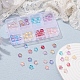 80 pièces 8 couleurs galvanoplastie perles de verre EGLA-YW0001-30-6