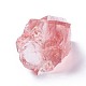 Cerise quartz perles de verre G-F621-17-3