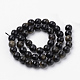 Natural Golden Sheen Obsidian Beads Strands G-Q462-104-6mm-2