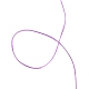 強い伸縮性のあるビーディング弾性糸  フラット弾性クリスタルストリング  紫色のメディア  0.8mm  約10.93ヤード（10m）/ロール EW-N002-08-3