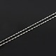 La mode unisexe argent sterling tordu colliers de chaîne STER-M034-B-18-2