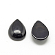 Cabochon naturali di pietra nera X-G-R417-10x14-46-2