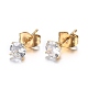 304 acero inoxidable diamante de imitación conjuntos de joyería SJEW-H301-02G-5