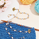 NBEADS 2 Pcs 2 Styles Bees Charm Knitting Row Counter Chains HJEW-NB0001-77-5