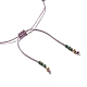 Braccialetti con perle intrecciate con perle finte di vetro e semi WO2637-16-3