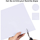 BENECREAT 10 Sheet Double Sided Adhesive Sheets White Self Adhesive Tape Sandwich Layer with Double Side Tape for Gift Wrapping Paper Craft Handmade Card DIY-BC0002-65-5