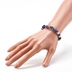 Bracelets extensibles en perles de sodalite naturelles pour enfants BJEW-JB06388-03-3