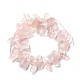 Brins bruts de perles de quartz rose naturel brut G-G010-02-2