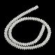 Natürliche weiße Jade perlen Stränge G-Z030-A11-01-3