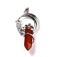 Natural Red Agate Pendants G-I0322-03P-06-3