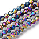Chapelets de perles en verre électroplaqué EGLA-R094-4mm-02-1